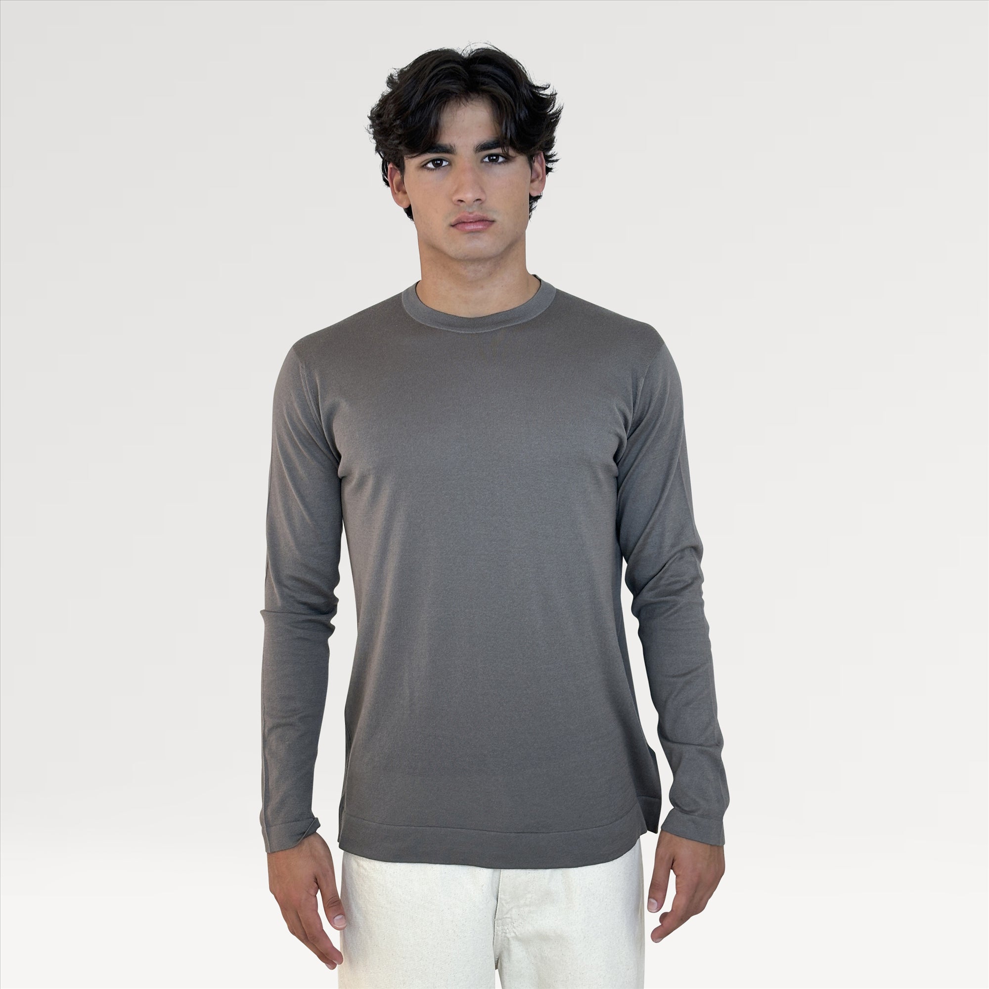 LONG SLEEVED 30G COTTON CREW NECK