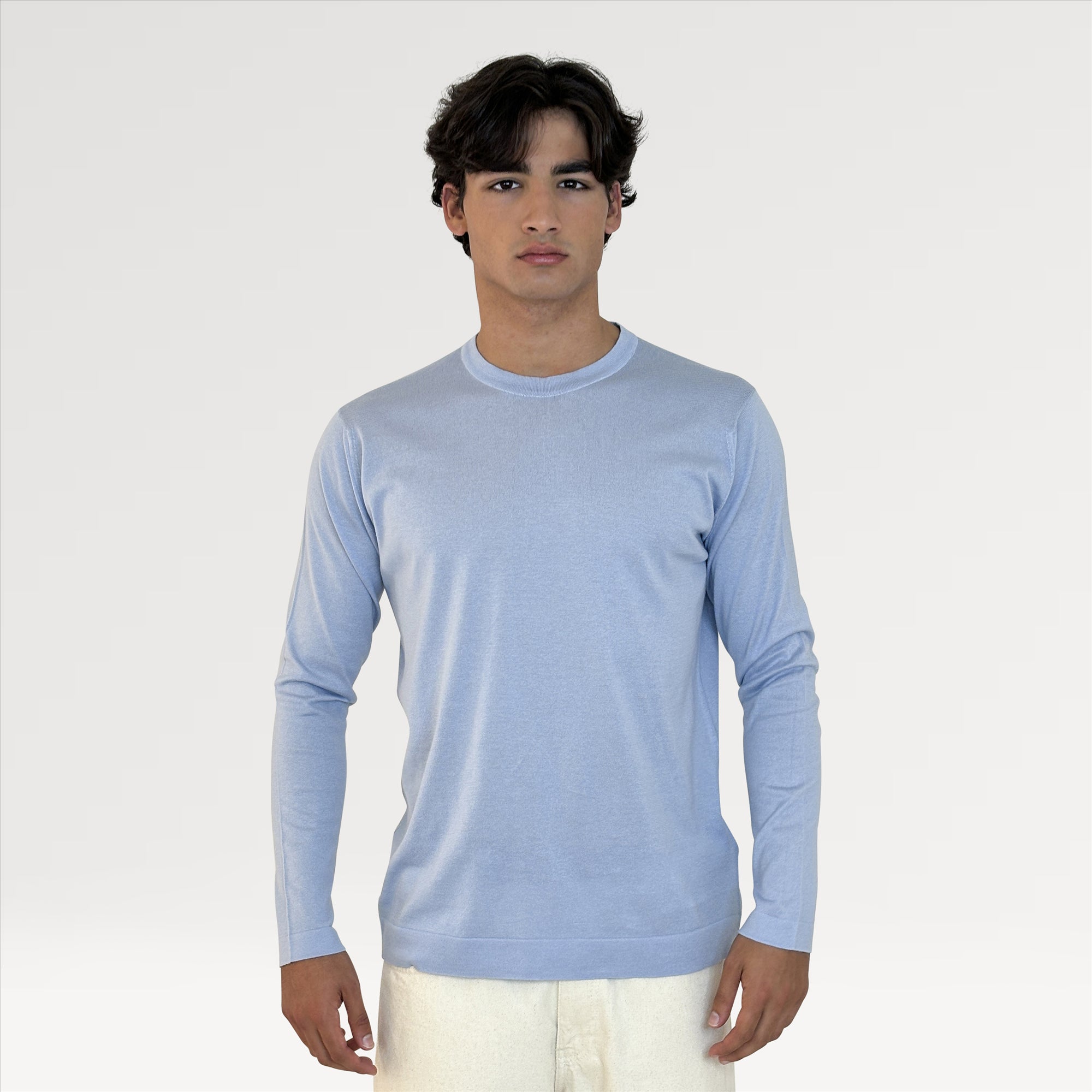 LONG SLEEVED 30G COTTON CREW NECK