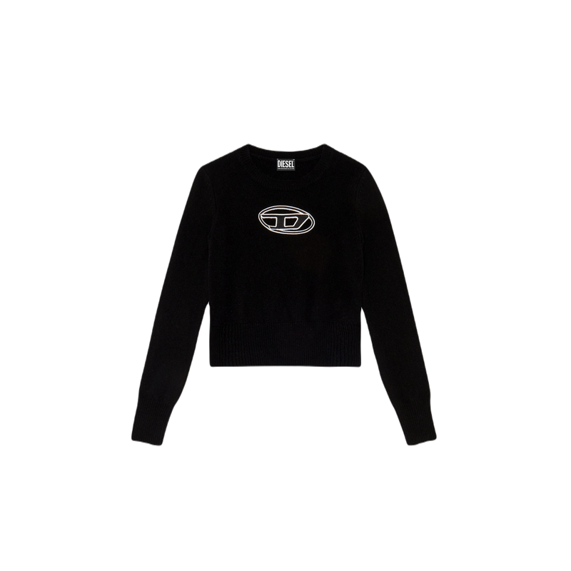 M-AREESA JUMPER WITH EMBROIDERED CUT-OUT LOGO