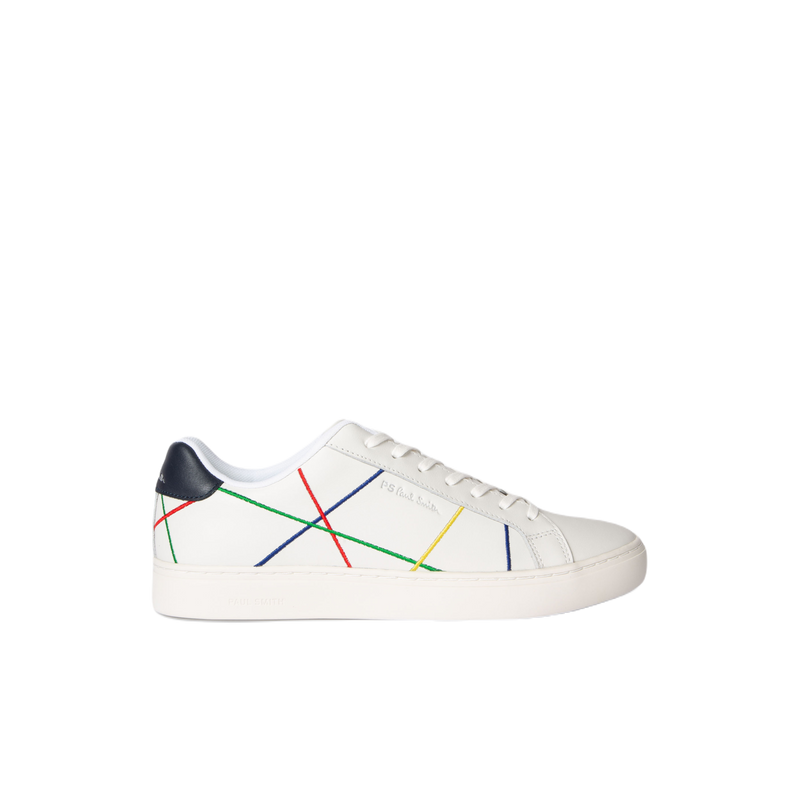 MENS SHOE REX WHITE MULTI ABSTRACT