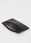 LEATHER  SHADOW STRIPE  CREDIT CARD CASE